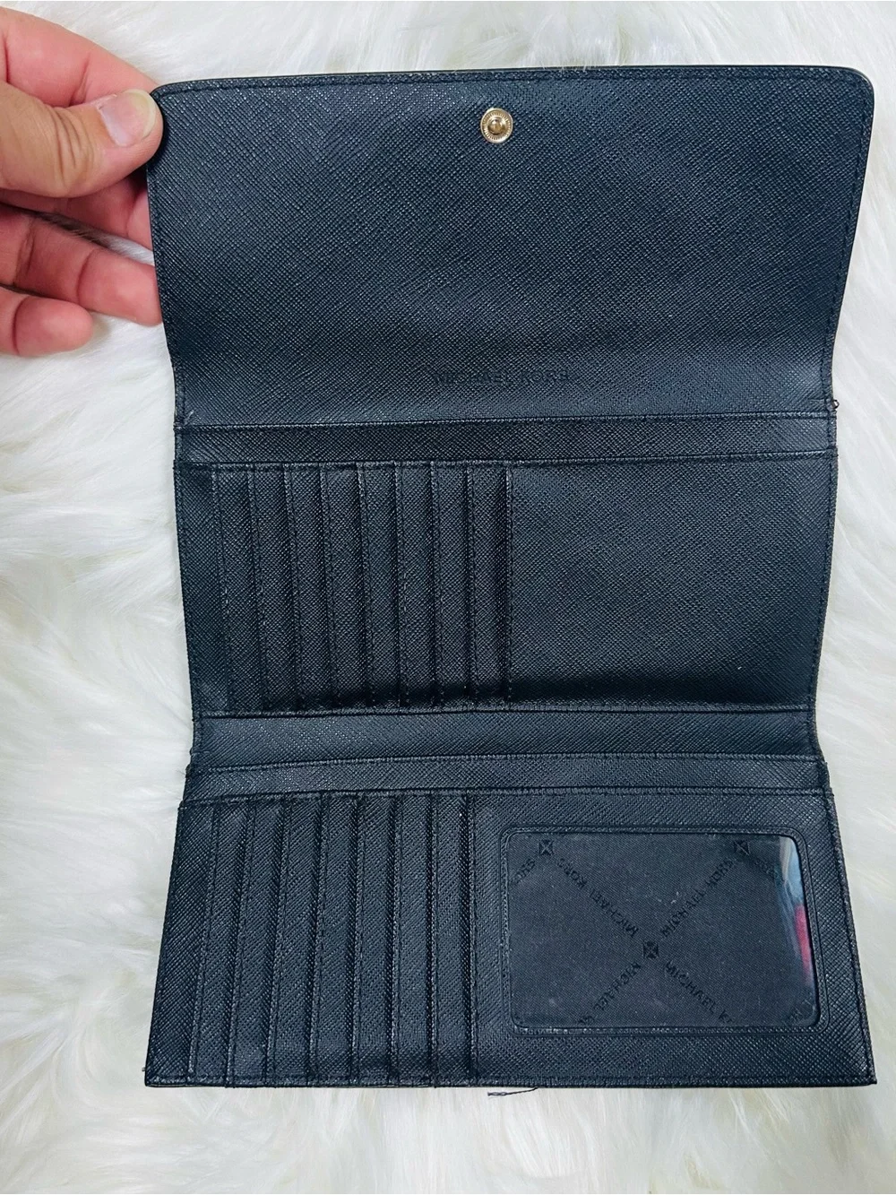 Michael Kors Jet Set Large Trifold Wallet Saffiano leather
